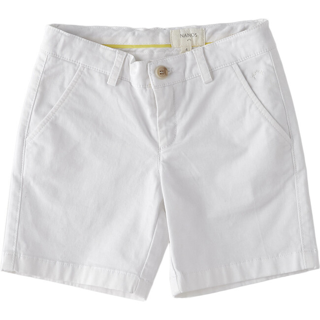Classic Cotton 2-Pocket Shorts, White