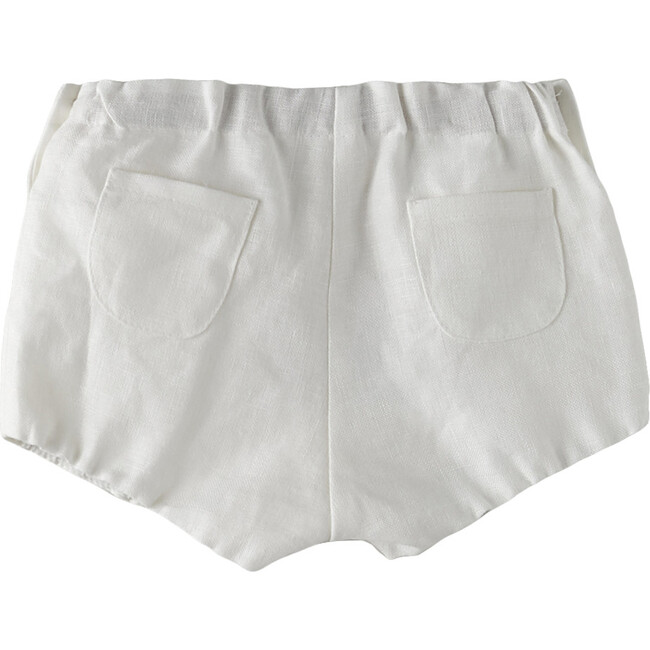 Classic Linen 2-Pocket Bloomers, White - Bloomers - 2