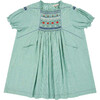 Moringa Gingham Dress, Green - Dresses - 1 - thumbnail