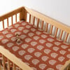 All-Stages Midi Crib Sheet, Terracotta Rainbow - Crib Sheets - 2