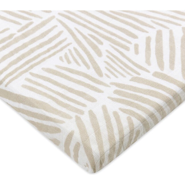 All-Stages Bassinet Sheet, Oat Stripe - Crib Sheets - 7