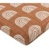 All-Stages Midi Crib Sheet, Terracotta Rainbow - Crib Sheets - 6