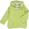 Stripe Zip-Up Towelling Hooded Top, Green - Sweatshirts - 1 - thumbnail