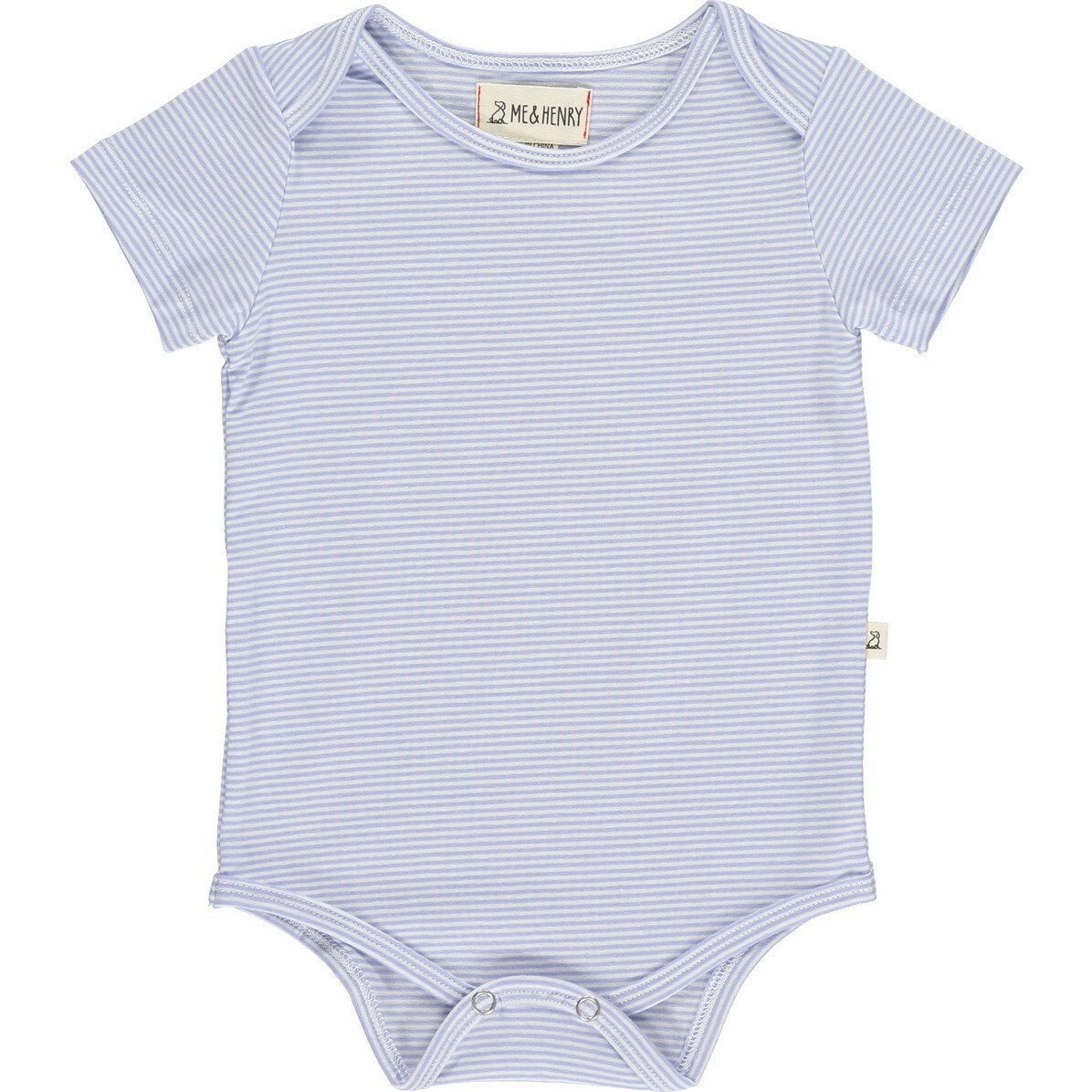 Stripe Short Sleeve Onesies In Three Sizes, Red, White And Blue (Pack Of 3) - Onesies - 1