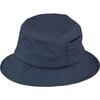 Twill Bucket Hat With Pocket, Navy - Hats - 1 - thumbnail