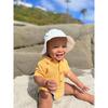 Twill Bucket Hat With Pocket, White - Hats - 2
