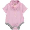 Seersucker Short Sleeved Woven Onesie, Pink - Onesies - 1 - thumbnail