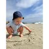 Twill Bucket Hat With Pocket, Navy - Hats - 2