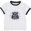 Pack Your Bags Printed Tee, White And Black - T-Shirts - 1 - thumbnail