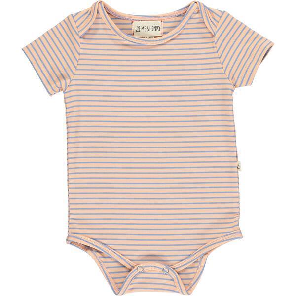 Sunshine Stripe Short Sleeve Onesies In Three Sizes, Green, Blue And Red (Pack Of 3) - Onesies - 5