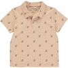 Henry Dog Print Polo Shirt, Apricot - Polo Shirts - 1 - thumbnail