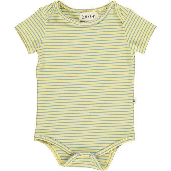Sunshine Stripe Short Sleeve Onesies In Three Sizes, Green, Blue And Red (Pack Of 3) - Onesies - 7