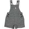 Gauze Coton Overalls With Adjustable Straps, Grey - Overalls - 1 - thumbnail