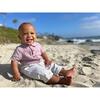 Cotton Short Sleeved Woven Onesie, Lilac - Onesies - 2