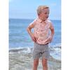 Cotton Gauze Shorts With Removeable Suspenders, Brown - Shorts - 2
