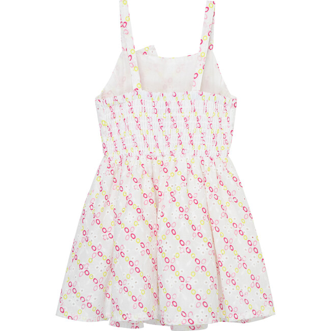 Baby Colorful Eyelet Twisted Bow-Front Dress, White - Dresses - 2