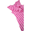 High-Low Mock Wrap Dress With Loop Closure, Pink - Dresses - 3 - thumbnail