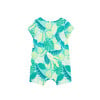 Palm Print Romper, Green - Rompers - 2