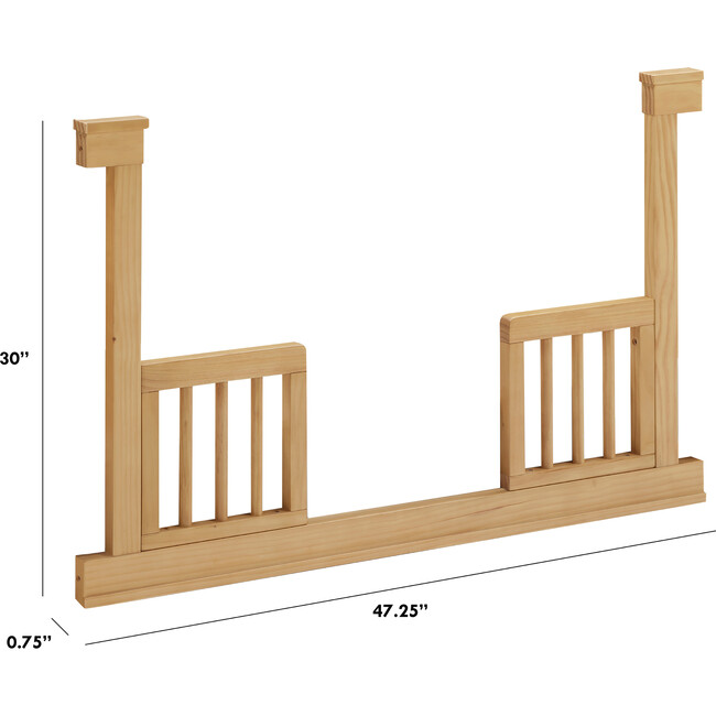 Toddler Bed Conversion Kit, Honey - Cribs - 3