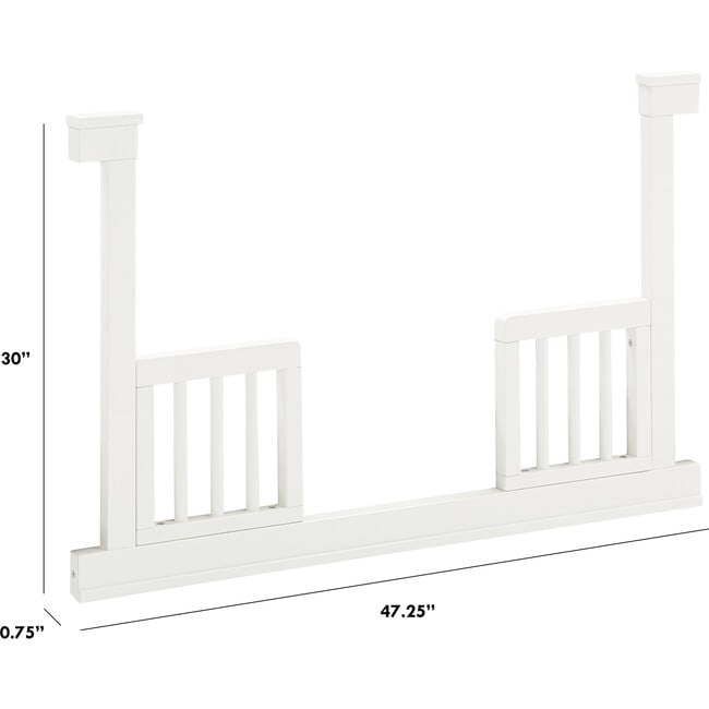 Toddler Bed Conversion Kit, Warm White - Cribs - 3