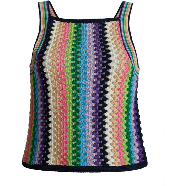 Women's Kerry Crochet Top, Multi Color