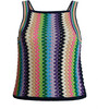 Women's Kerry Crochet Top, Multi Color - Tank Tops - 1 - thumbnail