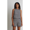 Women's Terra Stripe Tank, Ivory + Navy Stripe - Tank Tops - 2