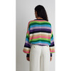 Women's Layla Multi Color Stripe Sweater, Multi Color - Sweaters - 3