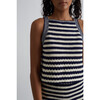 Women's Terra Stripe Tank, Ivory + Navy Stripe - Tank Tops - 5