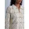 Women's Tasha Crochet Jacket, Ivory - Sweaters - 4