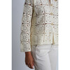 Women's Tasha Crochet Jacket, Ivory - Sweaters - 5