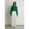 Women's Layla Sweater, Kelly Green - Sweaters - 6