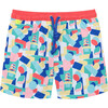 Meno Fluorescent Waist Print Swim Trunk, Caroline Derveaux - Swim Trunks - 1 - thumbnail