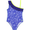 Flores Asymmetrical Printed One-Piece Swimsuit, Folegandros - One Pieces - 1 - thumbnail