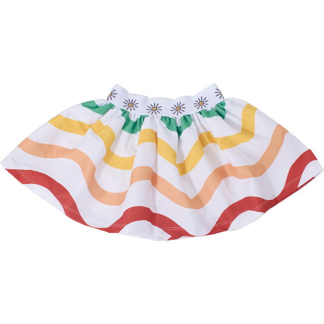 Print Eco Skirt, Color Waves