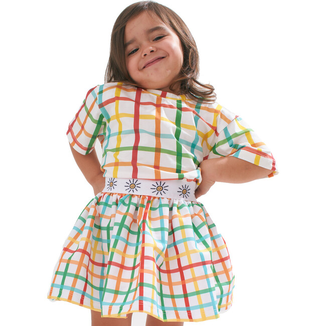 Print Eco Skirt, Color Lines
