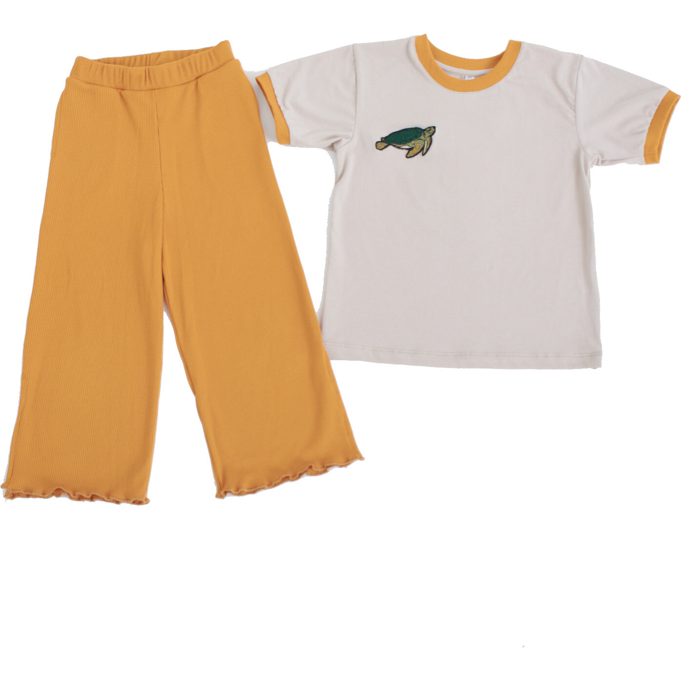 Print T-Shirt And Palazzo Pants Set, Safari - Mixed Apparel Set - 1