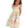 Print Rainbow Dress, Color Lines - Dresses - 1 - thumbnail