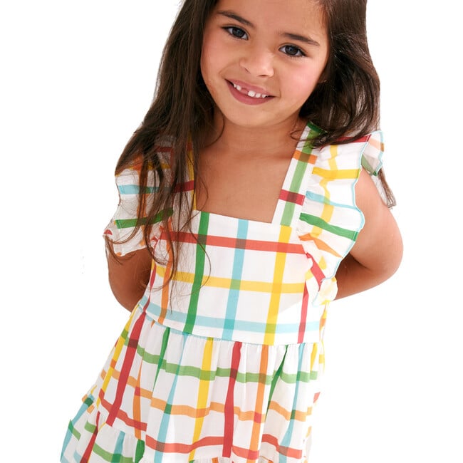 Print Rainbow Dress, Color Lines - Dresses - 2