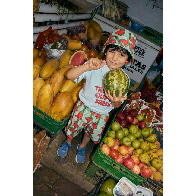 Colorful Swim Shorts, Watermelon - Swim Trunks - 2