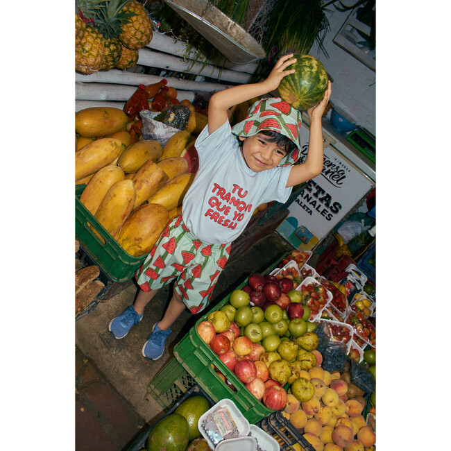 Colorful Swim Shorts, Watermelon - Swim Trunks - 3