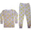 Kids Pajamas, Happy Smiley Scribble on Lilac - Pajamas - 2
