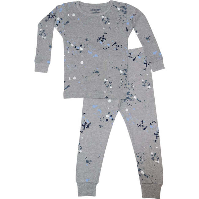 Kids Pajamas, Grey Multi Splatter