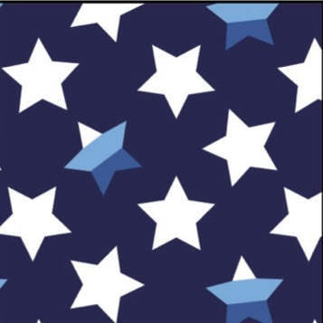 Kids Pajamas, Stripe Star on Navy - Pajamas - 2