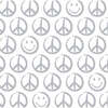 Kids Pajamas, Grey Peace Sign - Pajamas - 3
