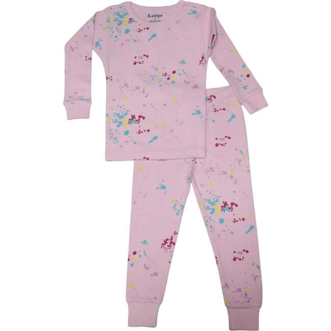 Kids Pajamas, Splatter on Pink