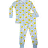 Kids Pajamas, Happy Scribble Blue - Pajamas - 1 - thumbnail