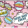 Kids Pajamas, Comic Book Party on Pink - Pajamas - 2
