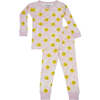 Kids Pajamas, Happy Smiley Scribble on Pink - Pajamas - 1 - thumbnail
