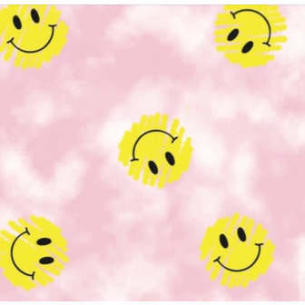 Kids Pajamas, Happy Smiley Scribble on Pink - Pajamas - 2